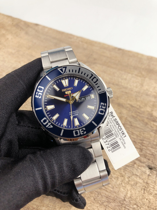 Đồng hồ Seiko 4R36A mặt số xanh SRPC51K1 - Smile Watch