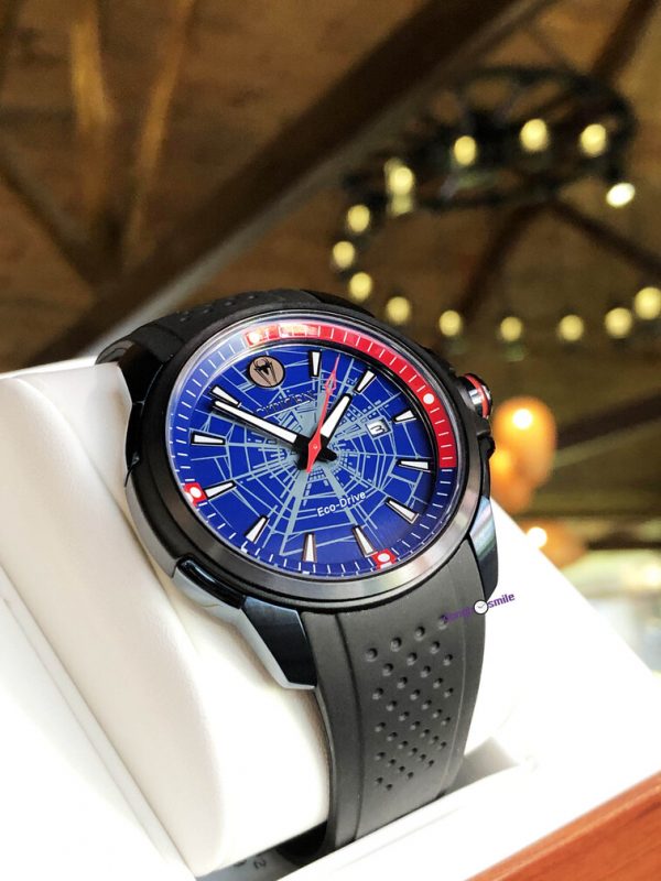 citizen eco drive spider man watch