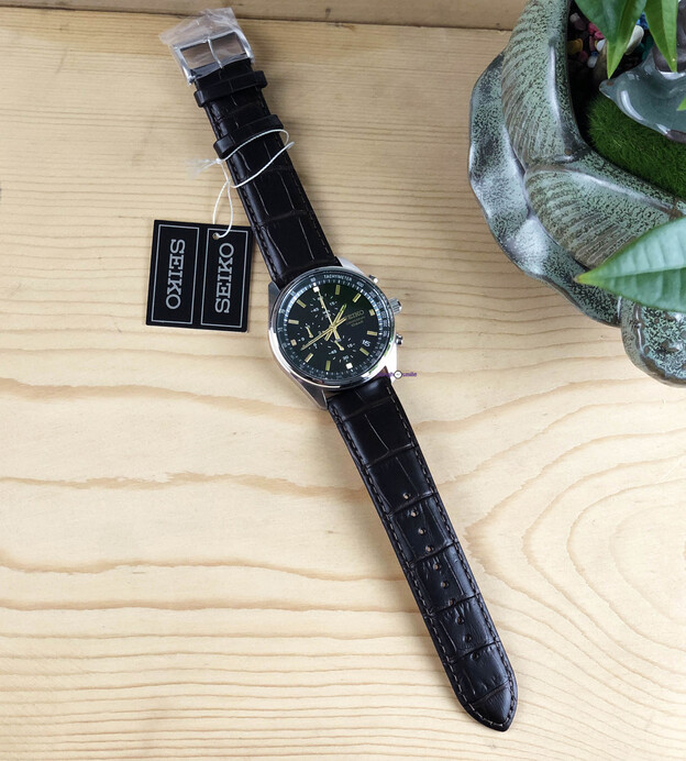 Seiko chronograph green dial SSB385P1 - Smile Watch