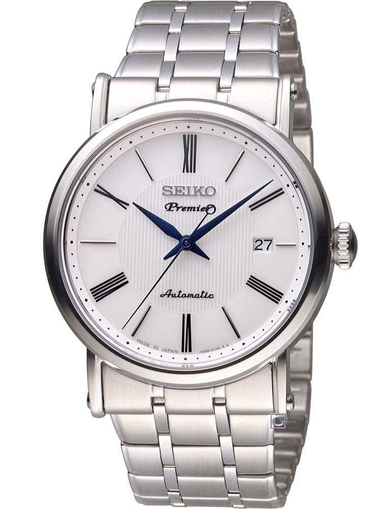 SEIKO Premier Automatic 4R35 SRPA17J1 sapphire crystal - Smile Watch