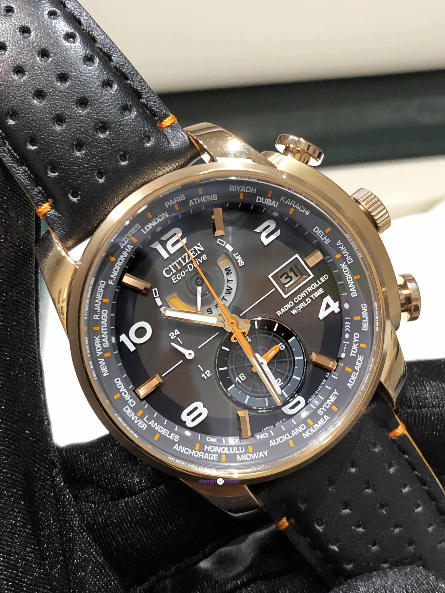 Citizen Eco Drive Radio Controlled Perpetual Calendar Wr200 AT9013 03H
