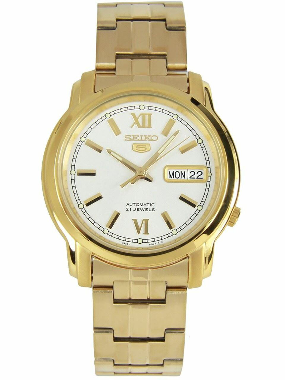 Đồng hồ Seiko 5 Automatic 21 Jewels gold SNKK84K1 - Smile Watch