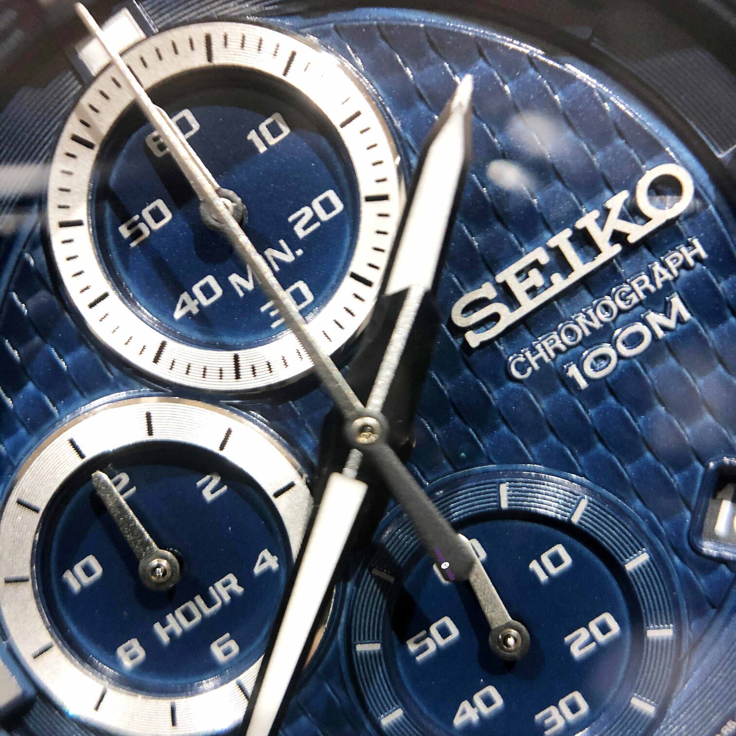 Seiko Chronograph 8T67 100m dây da 6 kim SSB333P1 - Smile Watch