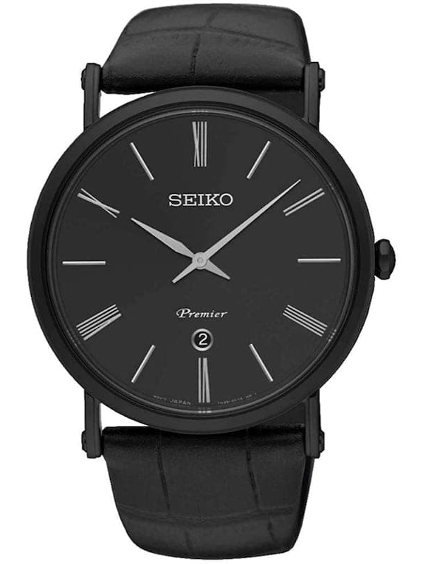 Đồng hồ Seiko Premier Quartz Black Dial SKP401 - Smile Watch