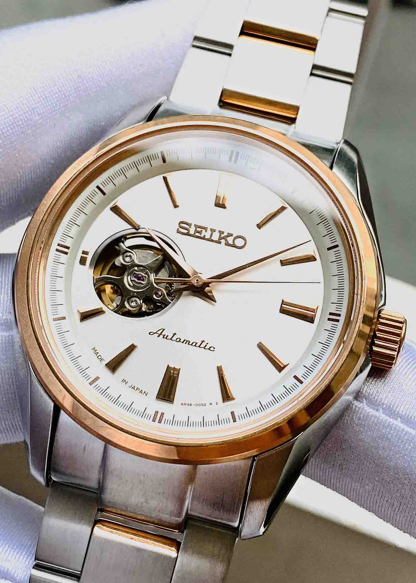 Seiko Presage SARY052 Made In Japan Rose Gold - Smile Watch