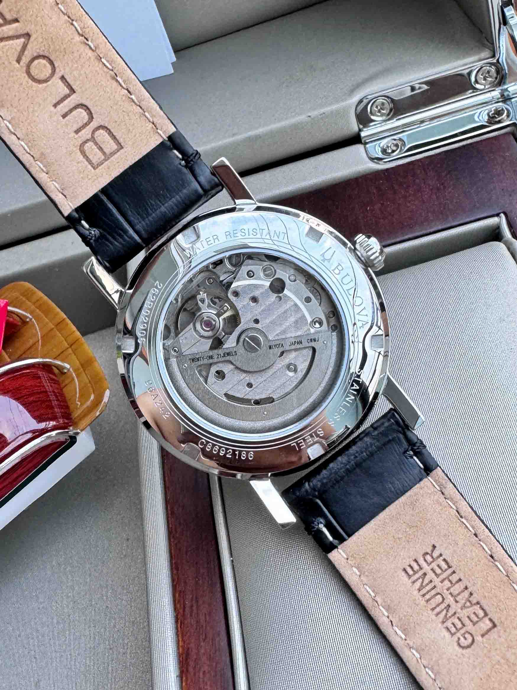 Bulova 96A242 American Clipper Automatic 39mm Smile Watch