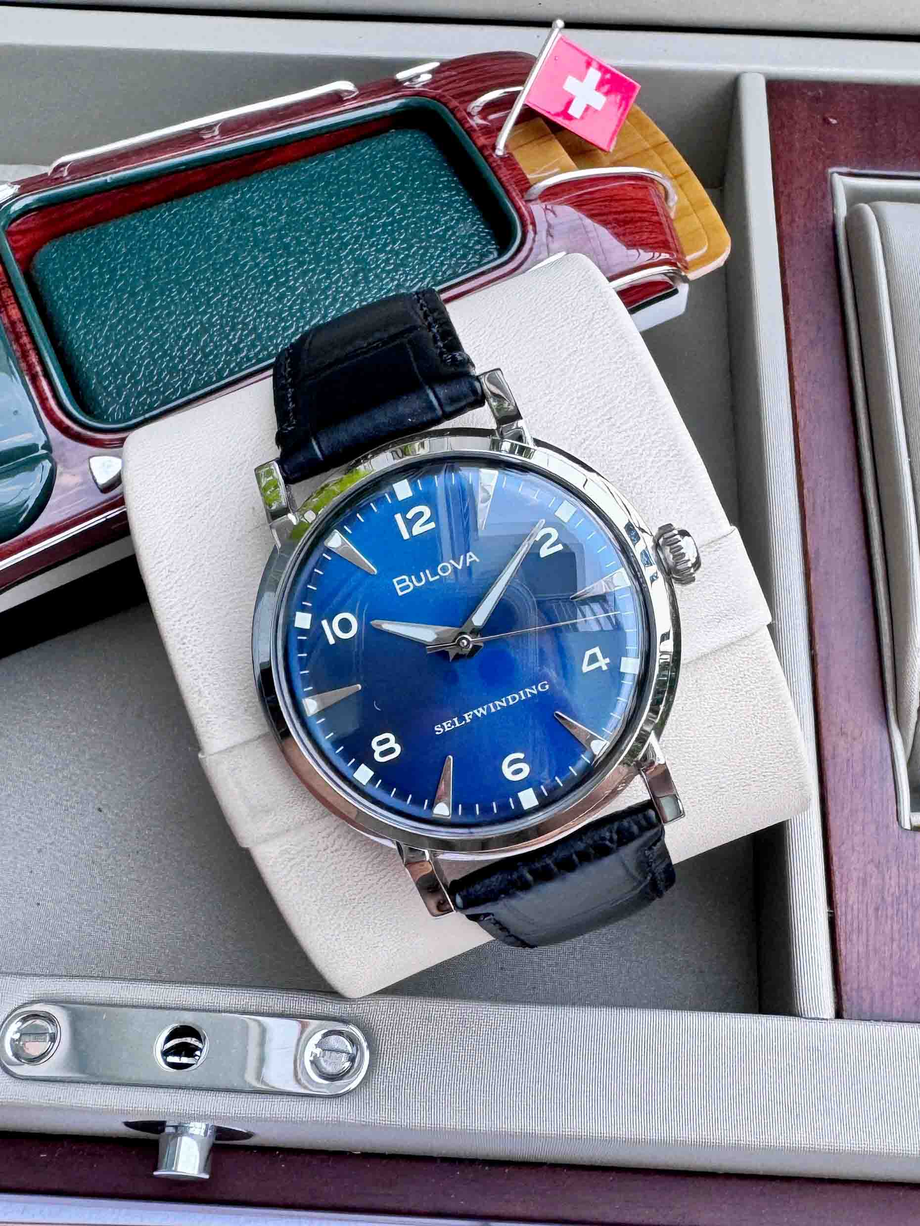 Bulova 96A242 American Clipper Automatic 39mm Smile Watch